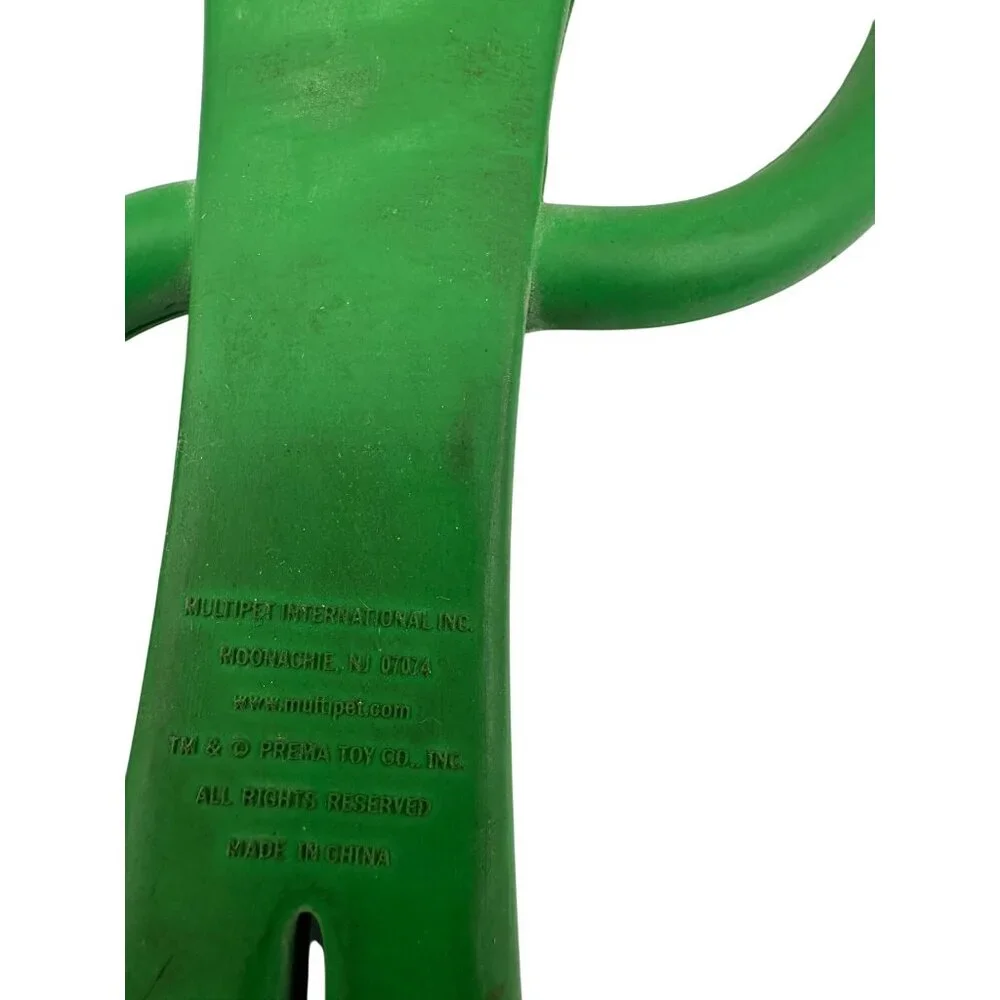 Gumby Rubber Dog Chew Toy By Multipet - Green - Durable & Fun For Pets